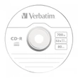 CD-R lemez, 700MB, 52x, 10 db, zsugor csomagolás, VERBATIM 