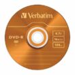 DVD-R lemez, színes felület, AZO, 4,7GB, 16x, 5 db, vékony tok, VERBATIM