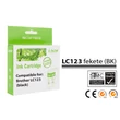 Utángyártott BROTHER LC123 Tintapatron fekete - BRAND