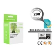 Canon -hoz BCI24Bk fekete magas minőségű utángyártott tintapatron (kb. 280 oldalas)