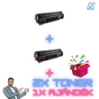 HP -hez,  CE278A / CANON-hoz CRG-728 ►2DB◄ UTÁNGYÁRTOTT toner + ►meglepetés◄   (2X~2100 oldalas)