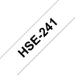 Feliratozógép szalag, 17.7 mm x 1.5 m,zsugorcsőves, BROTHER, fehér-fekete (HSE-241)