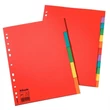 Regiszter, karton, A4, 5 részes, ESSELTE 