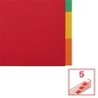 Regiszter, karton, A4, 5 részes, ESSELTE 