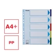 Regiszter, műanyag, A4 Maxi, 5 részes, ESSELTE