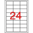 Etikett, 64,6x33,8 mm, poliészter, időjárásálló, fehér, APLI, 2400 etikett/csomag
