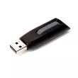 Pendrive, 64GB, USB 3.2, 80/25 MB/s, VERBATIM "V3", fekete-szürke