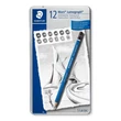Grafitceruza készlet, fém doboz, hatszögletű, STAEDTLER 