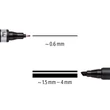 Alkoholos marker, 0,6/1,5 mm, kúpos, kétvégű, STAEDTLER 