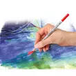 Akvarell ceruza készlet, hatszögletű, fém doboz, STAEDTLER "Karat® aquarell 125", 36 különböző szín