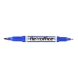 Alkoholos marker, 0,4/1,0 mm, kúpos, kétvégű, FLEXOFFICE 