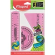 Vonalzókészlet, műanyag, törhetetlen, 3 darabos, MAPED 
