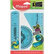 Vonalzókészlet, műanyag, törhetetlen, 3 darabos, MAPED 
