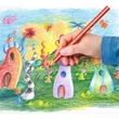 Színes ceruza készlet, háromszögletű, vastag, hegyezővel, STAEDTLER 