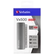 SSD (külső memória), 240 GB, USB 3.2 Gen2, VERBATIM 