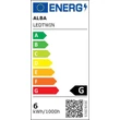 Asztali lámpa, LED, 6 W, ALBA 