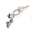 Kulcstartó, 2 charm dísszel, SWAROVSKI® kristályokkal, TROIKA 