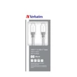USB kábel, USB-C 3.1 - USB-C, 30 cm, VERBATIM, ezüst