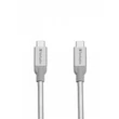 USB kábel, USB-C 3.1 - USB-C, 30 cm, VERBATIM, ezüst