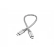 USB kábel, USB-C 3.1 - USB-C, 30 cm, VERBATIM, ezüst