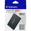 SSD (belső memória), 128GB, SATA 3, 430/560MB/s, VERBATIM 