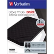 SSD (külső memória), 1TB, USB 3.2, VERBATIM 