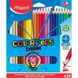 Színes ceruza készlet, háromszögletű, MAPED 