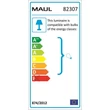 Asztali lámpa, energiatakarékos, felfogatható, MAUL 