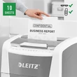 Iratmegsemmisítő, konfetti, 300 lap, LEITZ 