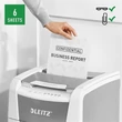 Iratmegsemmisítő, mikrokonfetti, 100 lap, LEITZ 