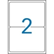 Etikett, 199,6x143,5 mm, poliészter, időjárásálló, kerekített sarkú, APLI, fehér, 40 etikett/csomag