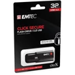 Pendrive, 32GB, USB 3.2, titkosított, EMTEC 