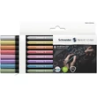 Metálfényű filctoll készlet, 1-2 mm, SCHNEIDER 