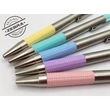 Golyóstoll, 0,24 mm, nyomógombos, rozsdamentes acél, pasztell-lila tolltest, ZEBRA 