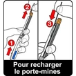 Golyóstoll, háromszínű, nyomósirónnal egyben, BIC 