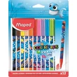 Filctoll készlet, 2 mm, kimosható, MAPED 