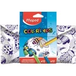 Tolltartó, textil, színezhető, tépőzáras, MAPED 