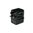 Utazóadapter, univerzális, USB-A(QC 3.0)/USB-C(PD61W)2xUSB, VERBATIM 