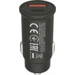Autós töltő, USB-C/USB-A, QC 3.0 18W, PD 30W, CANYON 