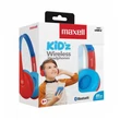 Fejhallgató, gyerek méret, vezeték nélküli, Bluetooth, mikrofonnal, MAXELL 