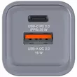 Hálózati töltő, 1xUSB-C PD (35W), USB-A QC 3.0, EU/UK/US, GaN, VERBATIM