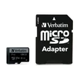 Memóriakártya, microSDXC, 128GB, CL10/U3, 90/45 MB/s, adapter, VERBATIM 