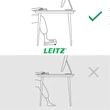 Lábtámasz, állítható, LEITZ 
