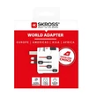 Adapter, világutazóknak, földelt, SKROSS