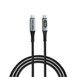USB kábel, USB-C - USB-C, 1,2 m, 240W, teljesítménykijelzővel, VERBATIM