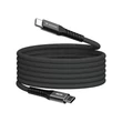 USB kábel, USB-C - USB-C, 1,2 m, 60W, mágneses, VERBATIM, fekete