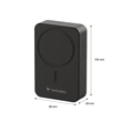 Power bank, külső akkumulátor, mágneses, 20.000mAh, kitámasztó, VERBATIM 