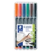 Alkoholos marker készlet, OHP, 1 mm, STAEDTLER 