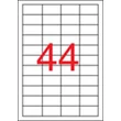 Etikett, univerzális, 48,5x25,4 mm, eltávolítható, APLI, 4400 etikett/csomag