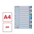Regiszter, műanyag, A4, 12 részes, ESSELTE